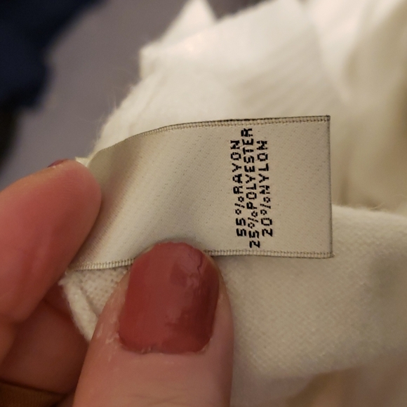 Cream Neiman Marcus sweater tunic XL - Picture 4 of 4